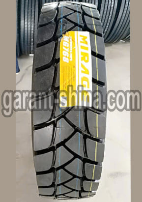 Mirage MG768 (привод-карьер) 315/80 R22.5 156/152L 20PR - Фото протектора с этикеткой